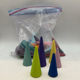 Grimms Wooden Rainbow 24 Cones - Montessori