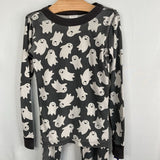 Size 6-7 (120): Hanna Andersson Black/White Ghosts 2pc PJs