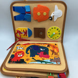 Felt Safari Animals Fine Motor Skills Busy Book