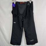 Size 5: Obermeyer Black Waterproof "I Grow" Snow Bibs