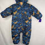 Size 6-12m: Columbia Blue Brown Down Bunting