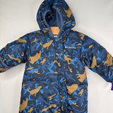 Size 6-12m: Columbia Blue Brown Down Bunting