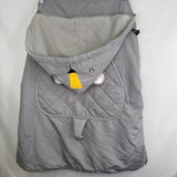 Size OS: Beba Mour Grey Fleece Lined Carrier Cover