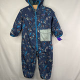 Size 12-18m: Patagonia Blue Mountains Reversible Poly Fill Puffy Bunting
