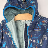 Size 12-18m: Patagonia Blue Mountains Reversible Poly Fill Puffy Bunting
