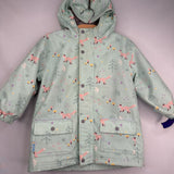 Size 3: Jan + Jul Green Foxes Fleece Lined Rain Coat