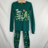Size 8 (130): Hanna Andersson Green Encanto Bruno 2pc PJs