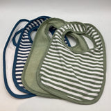 Baby Gear Green/Blue Terry Cloth 6pc Bibs