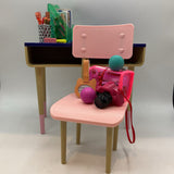 Our Generation Doll Desk + Chair + Accessories