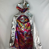 Size 3-8: Silver/Rainbow Reversible Dragon/Knight Cape