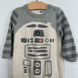 Size 12-18m: Gap Star Wars Grey R2-D2 Knit Romper
