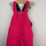 Size 4-5: Columbia Hot Pink Fleece Lined Snow Bibs