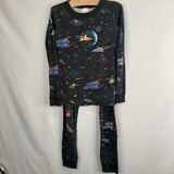 Size 6-7 (120): Hanna Andersson Black/Multi Outer Space 2pc PJs