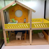 Hape Wooden Dollhouse + Furniture/Accessories