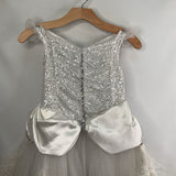 Size 8: Wishcraft White Sequin Feather 1pc Costume