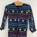 Size 3-6: Primary Blue Multi Color 1pc Footy Pjs