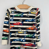 Size 4 (100): Hanna Andersson Black White Race Car 2pc Pjs