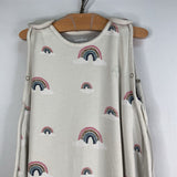 Size 2-4: Woolino 4 Seasons Wool & Organic Cotton Grey/Multi Rainbows Sleepsack