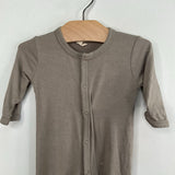 Size NB: Kyte Grey Snap-Up 1pc Footy PJs