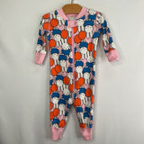 Size 3-6m (60): Hanna Andersson Pink/Multi Miffy 1pc Zip-Up PJs