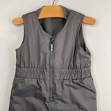 Size 3: Columbia Grey Fleece Lined Snow Bib