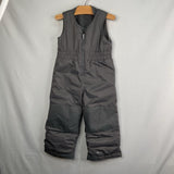 Size 3: Columbia Grey Fleece Lined Snow Bib