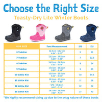 Size 10: Jan & Jul Grey Birch Toasty-Dry Lite Winter Rain Boots NEW