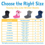 Size 8: Jan & Jul Grey Birch Toasty-Dry Lite Winter Rain Boots NEW