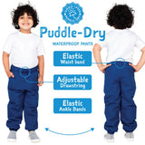 Size 5: Jan & Jul Nebula Blue Puddle-Dry Rain Pants NEW