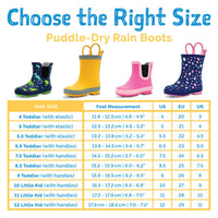 Size 10: Jan & Jul BEAR Puddle Dry Loop Handle Rain Boots NEW
