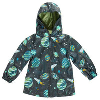 Size 2: Stephen Joseph All Over Print OUTER SPACE Raincoat NEW