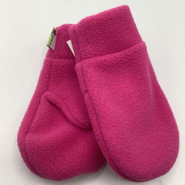 Size Toddler (1-3T): Lofty Poppy Locally Made PINK Fleece Mittens - NEW