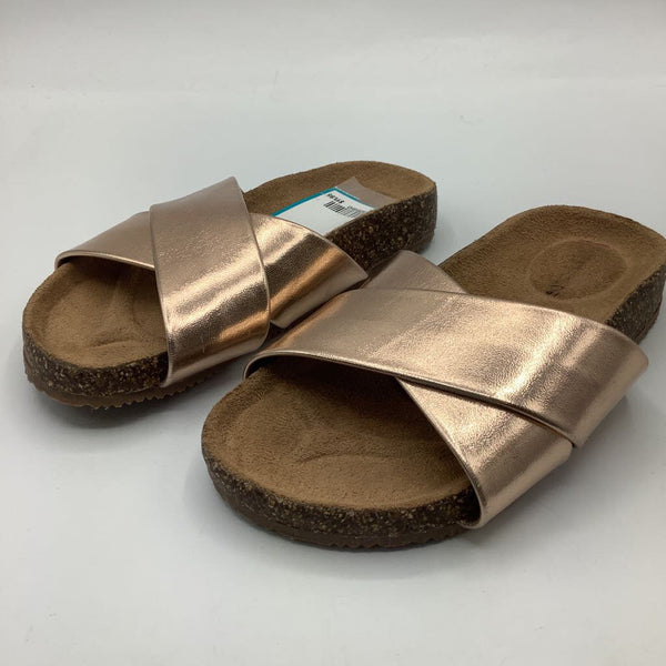 Size 9: Crewcuts Gold Strappy Sandals