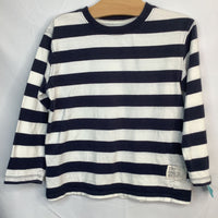 Size 6: Zara Long Sleeve Navy/White Striped Shirt