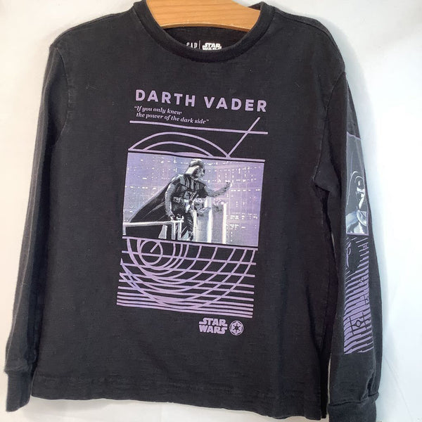 Size 6: Gap Long Sleeve Black/ Darth Vader Graphic Shirt