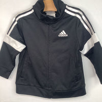 Size 12m: Adidas Black/White Side Stripe Track Jacket