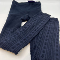 Size 8: Navy Knit Tights