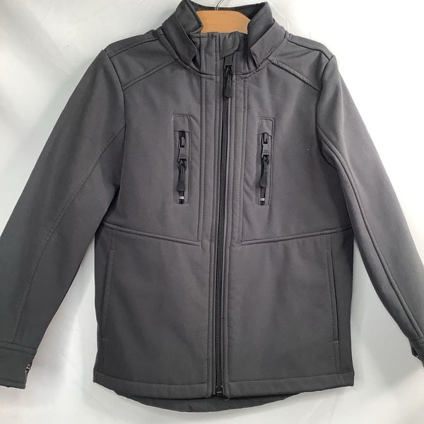 Size 5-6: Urban Republic Grey/Black Fleece Lined Zip-Up Coat