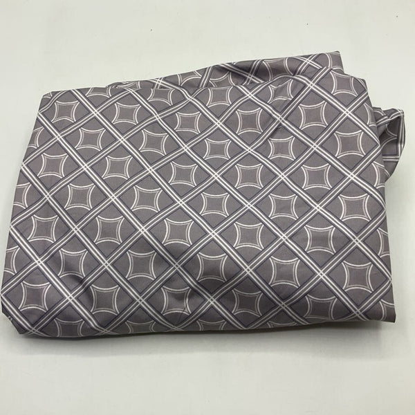 Grey/White Print Waterproof Pack and Play Sheets