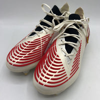 Size 7.5Y: Adidas White/Red Predator Edge.1 Lace-Up Soccer Cleats NEW w/ Tags (retails $250)