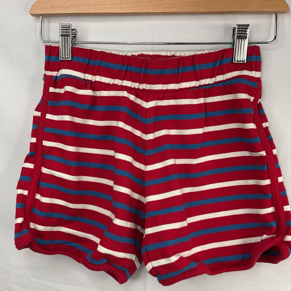 Size 10 (140): Hanna Andersson Red/White/Blue Striped Terry Cloth Shorts
