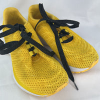 Size 6.5W (8Y): Propet Black/Yellow Lace-Up Sneakers