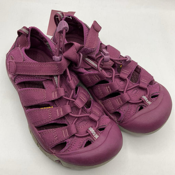 Size 3Y: Keen Purple Velcro/Toggle Sandals
