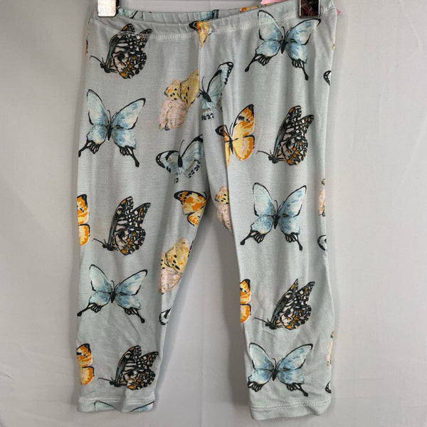 Size 12-18m: Milkbarn Blue/Orange Butterflies Cozy Pants
