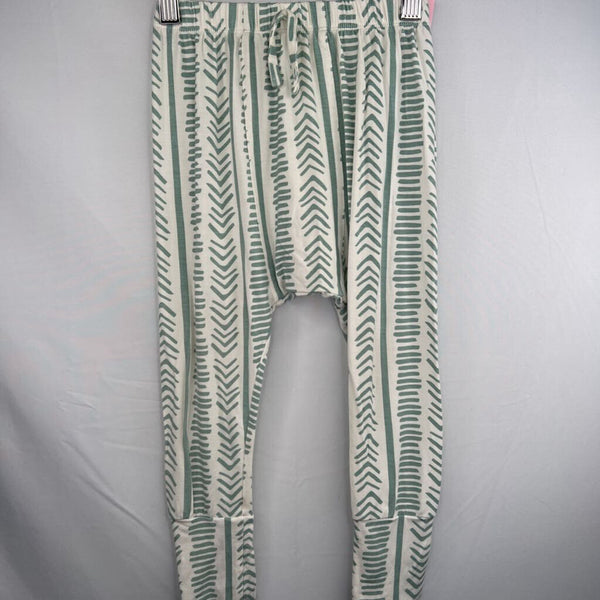 Size 3: Kate Quinn Green/White Dashes/Arrows Cozy Pants
