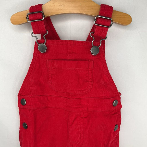 Size 6-12m (70): Hanna Andersson Red Corduroy Overalls