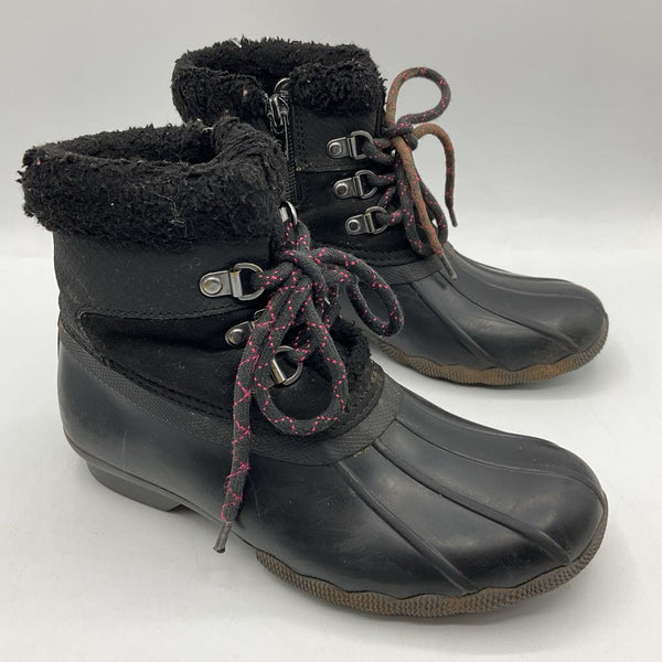 Size 2Y: Sperry Black Rain Boots