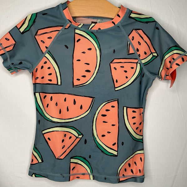 Size 6: Tea Blue Watermelon Pattern Swim Shirt