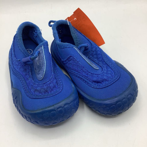 Size 5: Sand n Sun Blue Toggle Swim Shoes